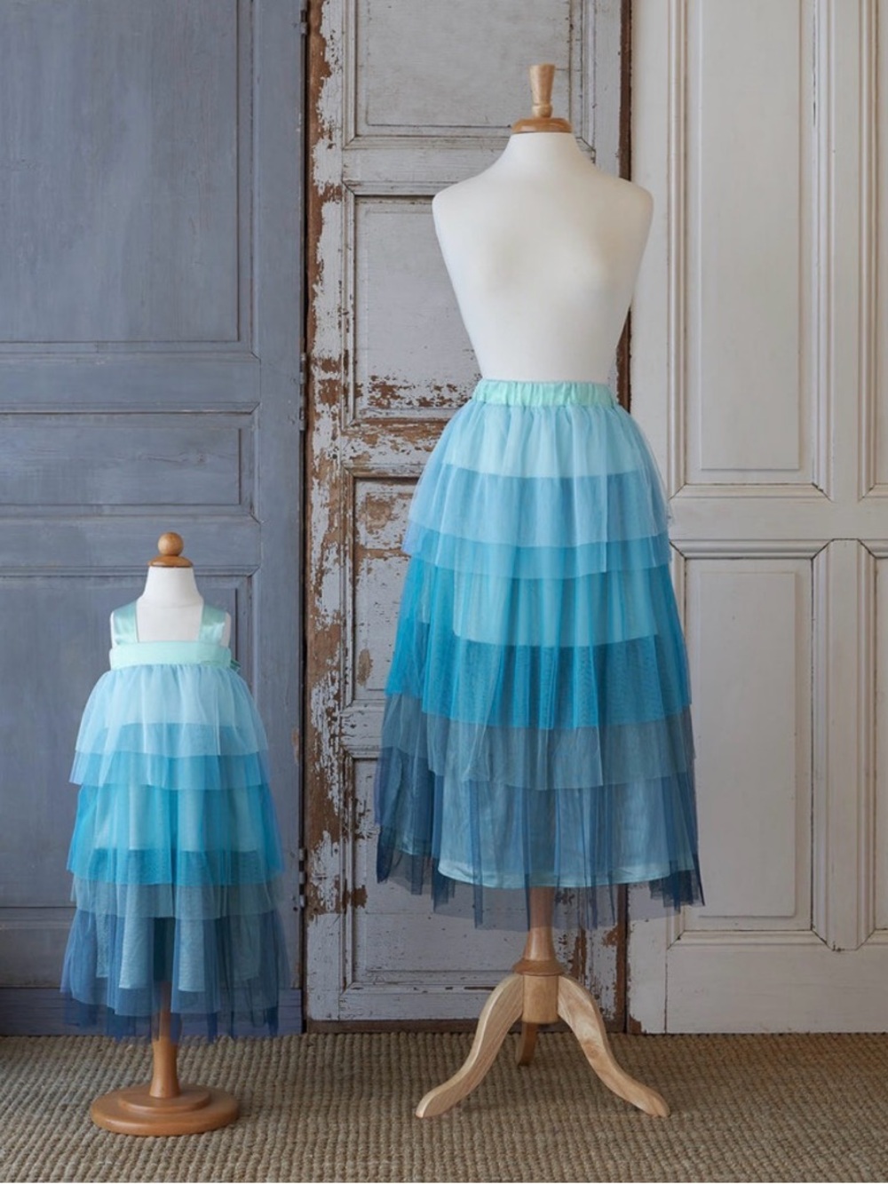 Elestory Ombré Waterfall Women Skirt